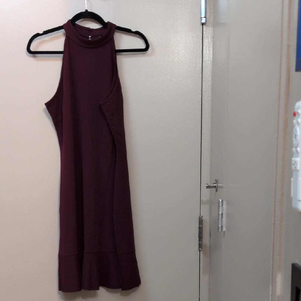 NWT Wossea Burgundy Sleeveless Dress, size XL